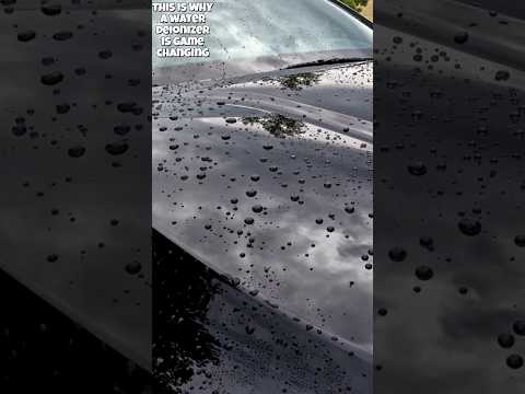 Timelapse of water drying on hood of car