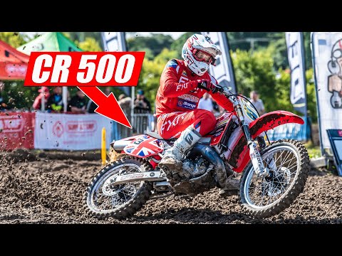 WIDE OPEN racing on Honda CR500 Two Stroke!