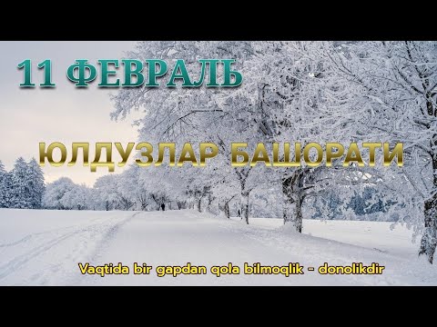 11 Февраль Кундалик Юлдузлар Башорати 2025