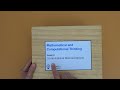 Computational Modeling Concepts