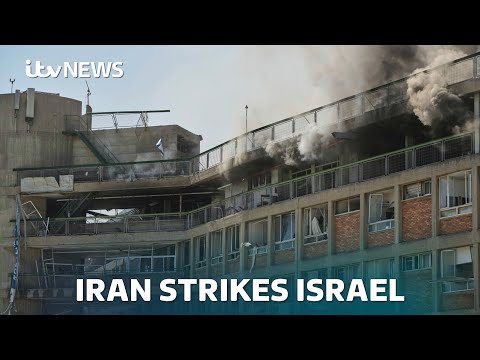 Iran strikes Israeli hospital as Israel hits nuclear water facility in Iran | ITV News