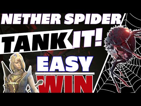 Tank the Nether Spider DT HARD so easy now! Raid Shadow Legends Nether Spider guide