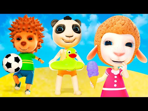 Fun Beach Adventures⭐️Songs For Kids🌈Dolly and Friends 3D