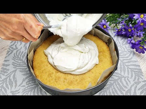 Das einfachste Kuchenrezept. Leckerer Kuchen in 10 Minuten. Schmilzt im Mund