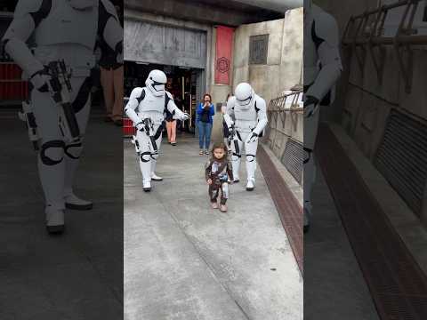 Mini Mando vs. Stormtroopers! ✨ #shorts #starwars #disney