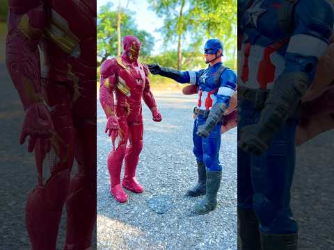 Captain America And Ironman Tiger With Thier Family #marvelhero #shortvideo #avengers