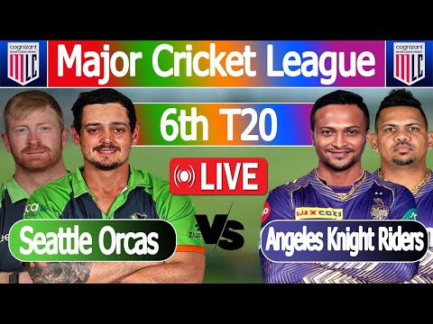 Major League Cricket live | Live cricket match today | Seattle Orcas vs Knight Riders score 4th