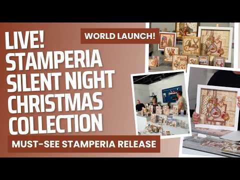 World Launch! Stamperia Silent Night Christmas Collection | Traditional Christmas Papercraft