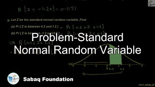 Problem-Standard Normal Random Variable