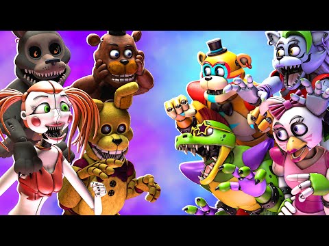 Top 5 BEST Fazbear Fright VS FIGHT Animations