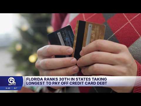 Florida ranks in the middle for credit card payoff times, study shows