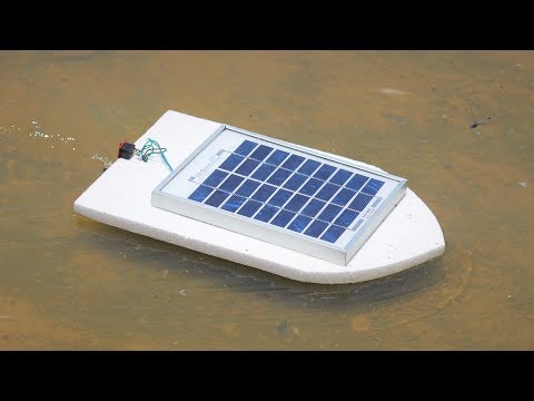 How To Make a Boat - Solar Boat - DC motor DIY Toys