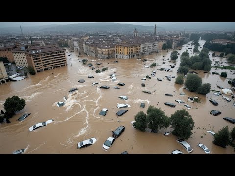 Tragedy in Italy! Cars swept away by water, flooding in Elba, evacuation of populations