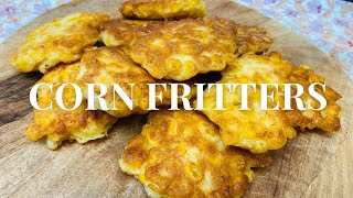 Easy Kids Cooking Recipe ~ Corn Fritters