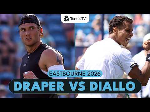 Jack Draper vs Gabriel Diallo Entertaining Match! | Eastbourne 2026 Highlights