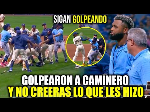 Golpearon y Retaron a Pelear a JUNIOR CAMINERO Lanza el BATE y NO CREERAS LO QUE PASÓ | MLB