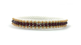 Beading4perfectionists: Victorian bracelet / bangle  beading tutorial
