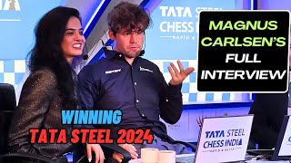 Magnus Full Interview (Winning Tata Steel 2024)