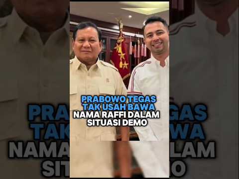 pak presiden Prabowo angkat bicara‼️#raffiahmad #prabowosubianto #beritaterkini #beritaviral #viral