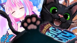 【Little Kitty BIG CITY】黒猫ちゃんに転生して世の人類を困らせてやるぞ～～～っっっ❣【VTuber/梵雪音】