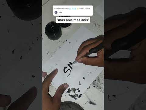 Anis nama siapa nih? #asmr #calligraphy #art