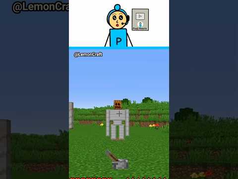 Ugliest Iron golem in Minecraft #shorts #minecraft #reaction