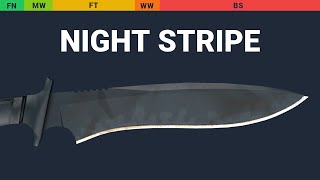 Classic Knife Night Stripe Wear Preview