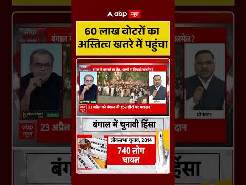 Assembly Elections 2026: बंगाल में 60 लाख वोटरों का अस्तित्व खतरे में पहुंचा। Sandeep Chaudhary