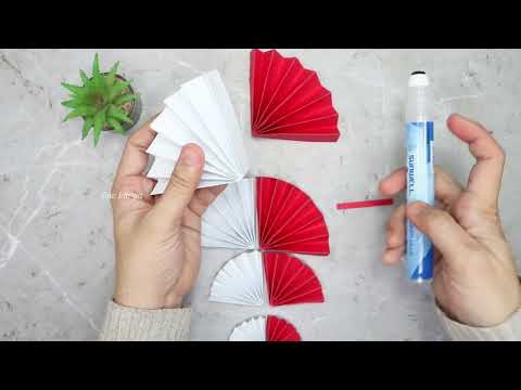 Cara membuat hiasan dinding dari kertas karton yang simpel dan mudah | paper wall hanging easy