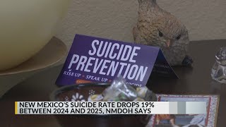YouTube video thumbnail: New Mexico’s Suicide Rate Dropped Between 2024 and 2025, NMDOH Says