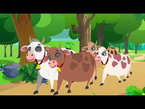 The Tiger and the Cows | Hindi Stories for Kids |BY TINY DREAMS FAIRY TALES AND STORY GHYAN TV