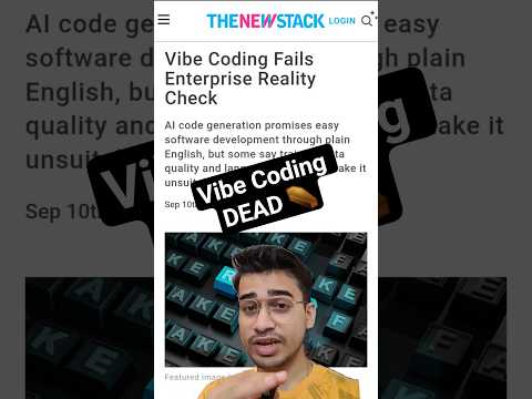 Vibe Coding Reality 🤮 #vibecoding #code