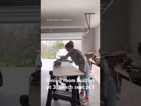 Dining room Builtin part 3: bench seat pt 1 #diningroomdesign #ikeahack #banquette #diybench