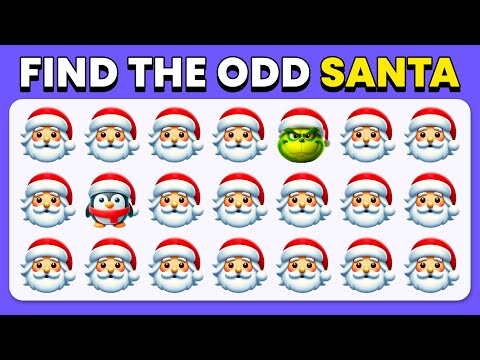 Find the ODD One Out - Christmas Edition 🎄🎅⛄ Emoji Quiz | Easy, Medium, Hard