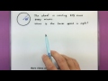 Linear and Angular Speed Concepts
