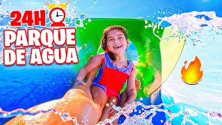 24Horas en Un Parque de Agua 💦  Reto en familia 🤯 ft SandraCiresArt y HaroldArtist