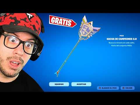 *GRATIS* Como CONSEGUIR el HACHA de CAMPEONES 2.0 en FORTNITE 🎁 PICO DE LA FNCS GRATIS 😱