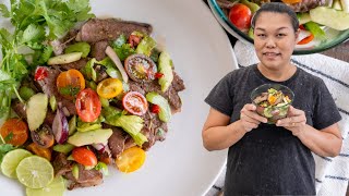 Easy Thai Beef Salad Recipe | Authentic Thai Cooking at Home - Episode 315