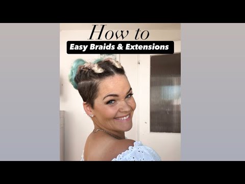 How to French Braid Short Hair with Extensions | Step-by-Step Tutorial