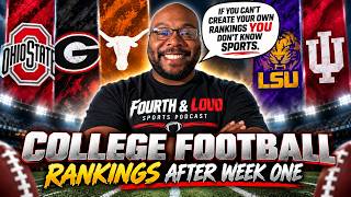 My College Football Rankings After Week 1 Are BOLD… Did I Get Them Right?