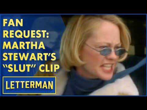 Fan Request: Martha Stewart's Dramatic Movie Clip | David Letterman