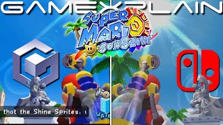 Video: Super Mario Sunshine Gamecube & Switch GameXplain graphics comparison