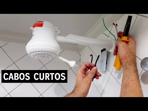 Como instalar chuveiro com os cabos curtos (PASSO A PASSO COMPLETO)