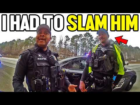 Cop SLAMS Handcuffed Man For "Speeding" And LOSES In Court!
