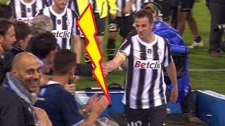 Nell' ultima partita di Del Piero il Napoli alza la coppa