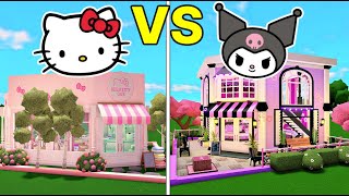 Hello Kitty VS Kuromi CAFE BUILD BATTLE ft. @DaPandaGirl