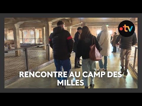 Visite de jeunes des South Winners de l'OM au Camp des Milles