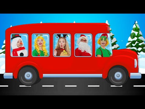 Wheels on the Bus Xmas Rhyme & More Christmas Song For Kids