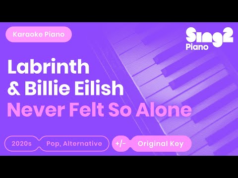 Labrinth & Billie Eilish – Never Felt So Alone (Piano Karaoke)