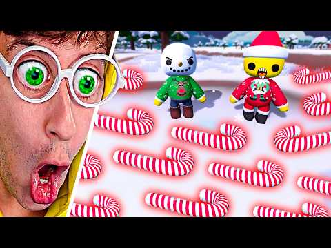 24 HORAS buscando CARAMELOS de RICO 🤑🍬!! (secreto de navidad 🎅🏻) - Wobbly Life #396